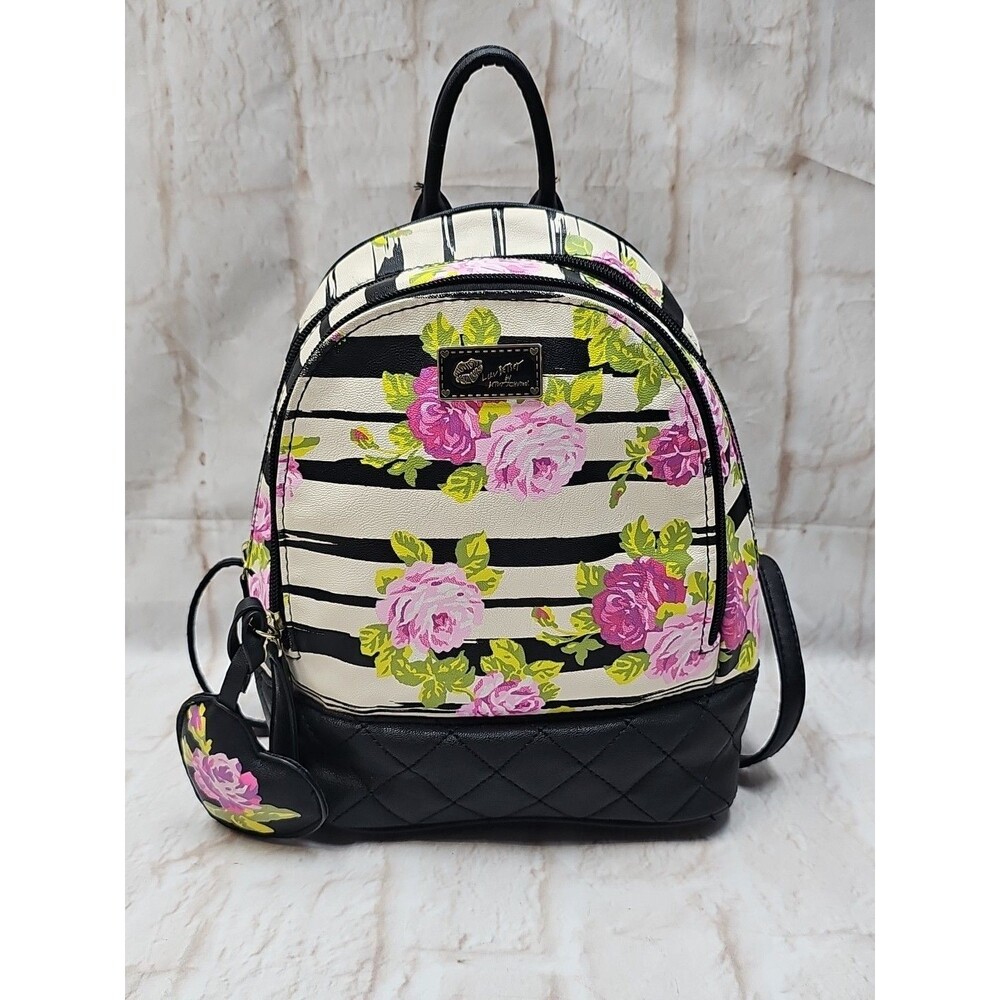 LUV BETSEY Betsey Johnson Floral Mini Backpack Purse